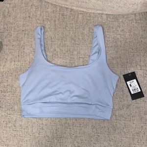 Baby blue crop top